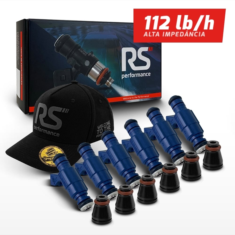 Kit 6 Bico Injetor Alta Vazão Bosch 112lb/h 129lb/h 145lb/h