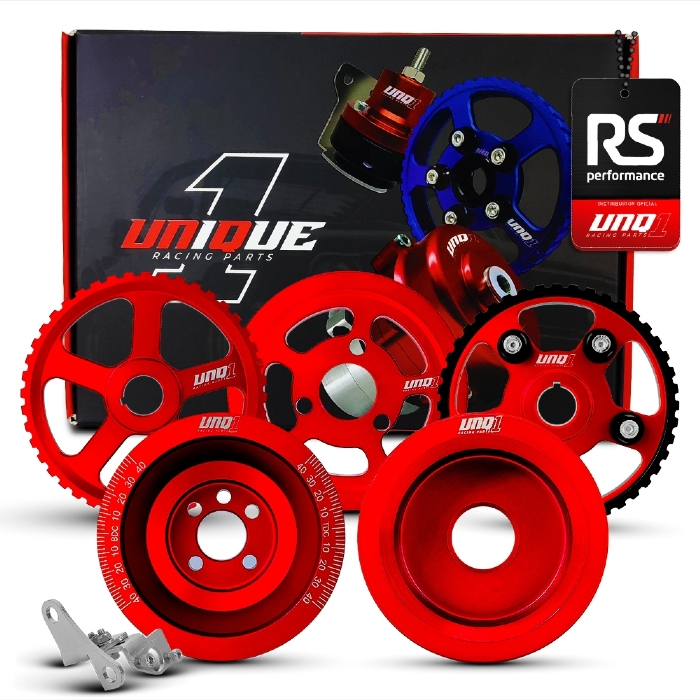 Jogo De 5 Polias Motor Ap 8v Billet Poli V Alternador Curto