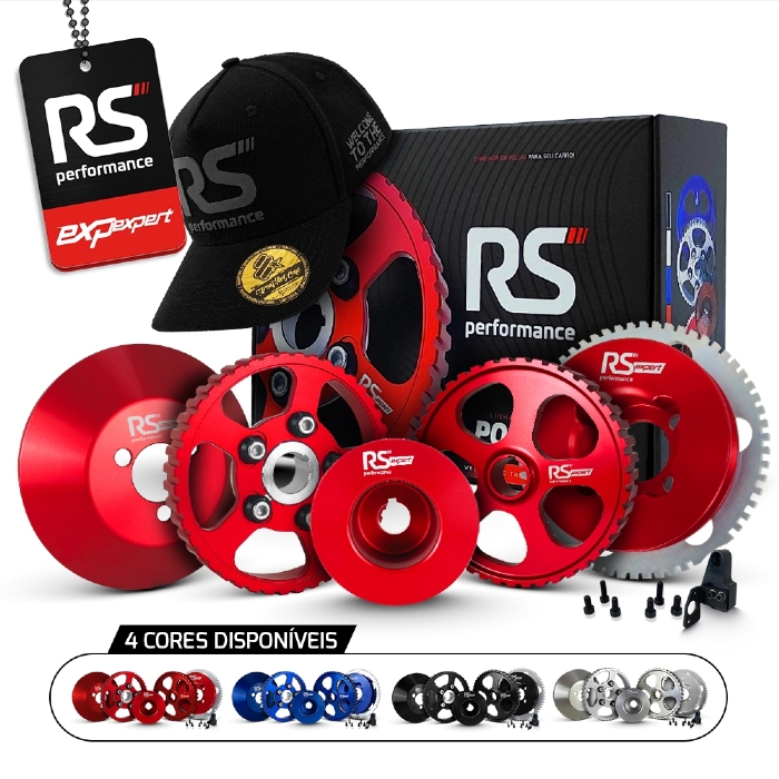 Jogo Polia Regulável Motor Ap 8v - Sem Ar E Direção By RS Performance