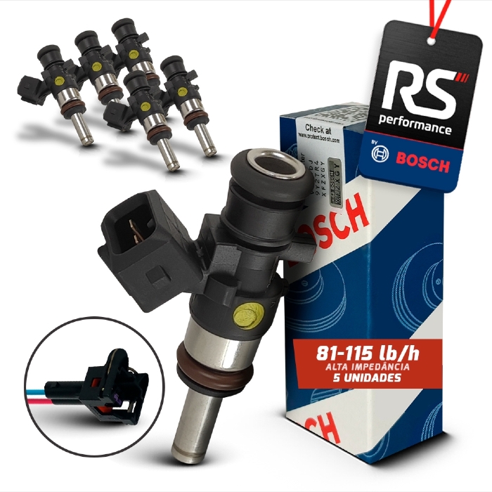 Kit De 5 Bicos Injetores 108 Lbs/h 280 158 040 + Conectores