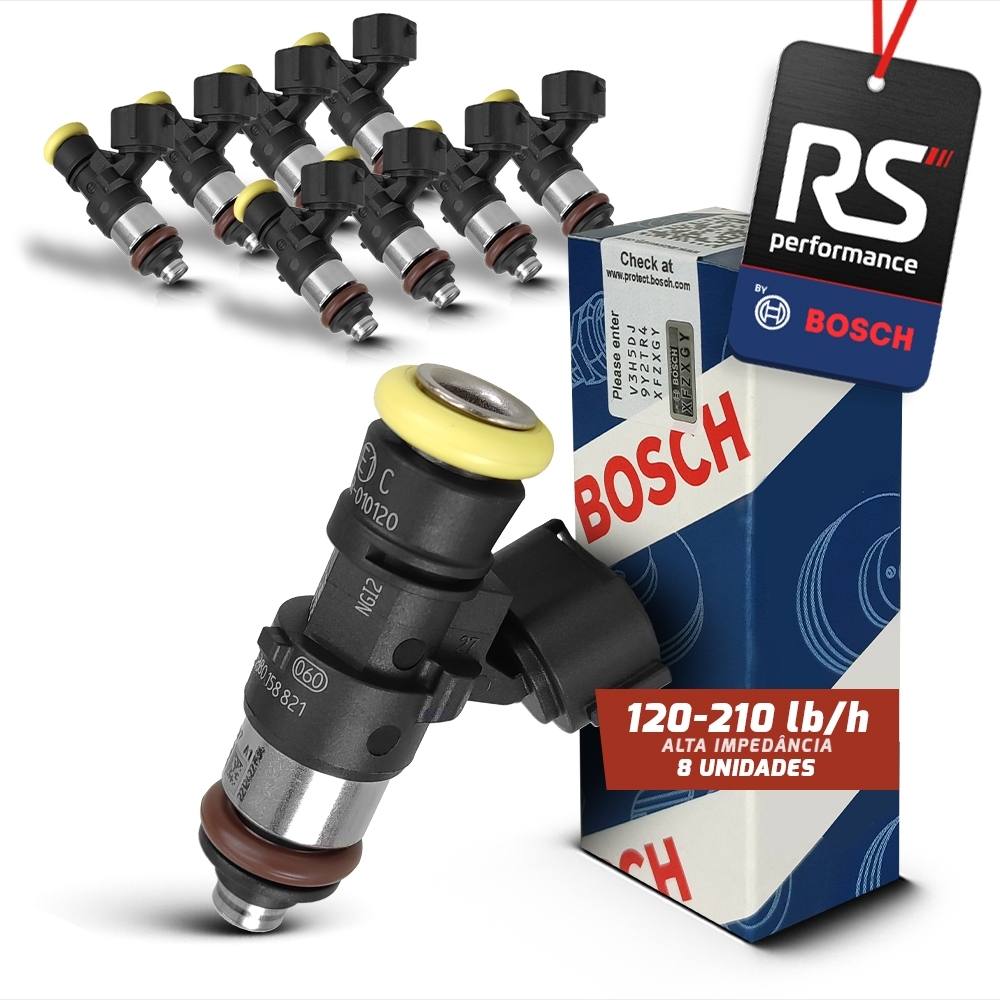 Kit de 8 Bicos Injetores Bosch 210LB/H - 0 280 158 821