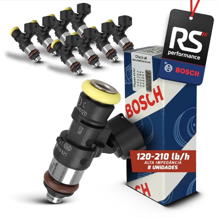Kit de 8 Bicos Injetores Bosch 210LB/H - 0 280 158 821
