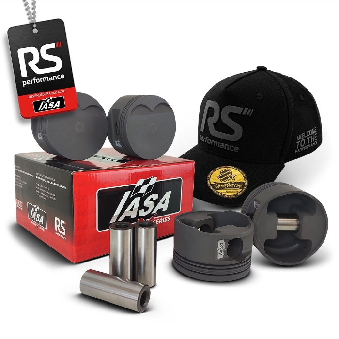 Kit Pistão Forjado Cavado Iasa Ap 2.0 16v 1200cv+ 4 Pinos 22mm
