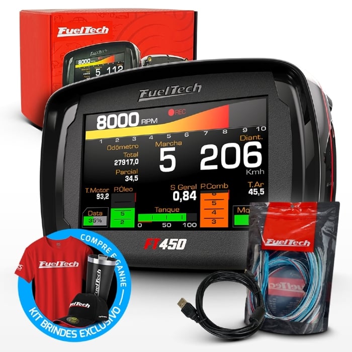Módulo de Injeção Eletrônica Ft450 Com Chicote Motor Dianteiro de 3 Metros