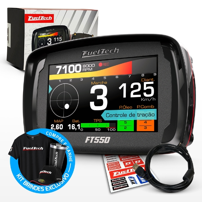 Injeção Programável Fueltech Ft550  - Sem Chicote