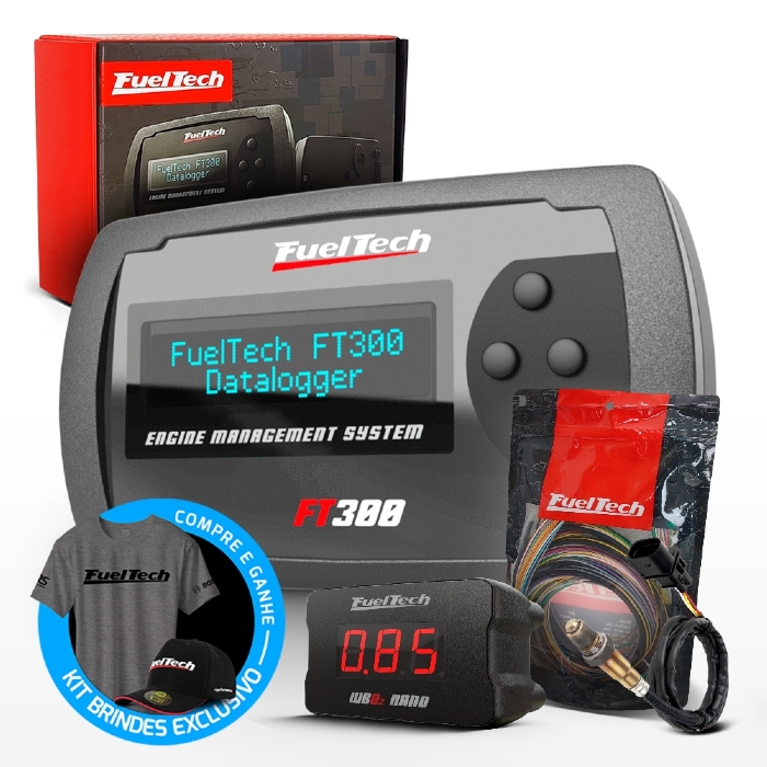 Módulo de Injeção Ft300 Com Chicote Motor Traseiro + WideBand Nano + Sonda Bosch 4.2