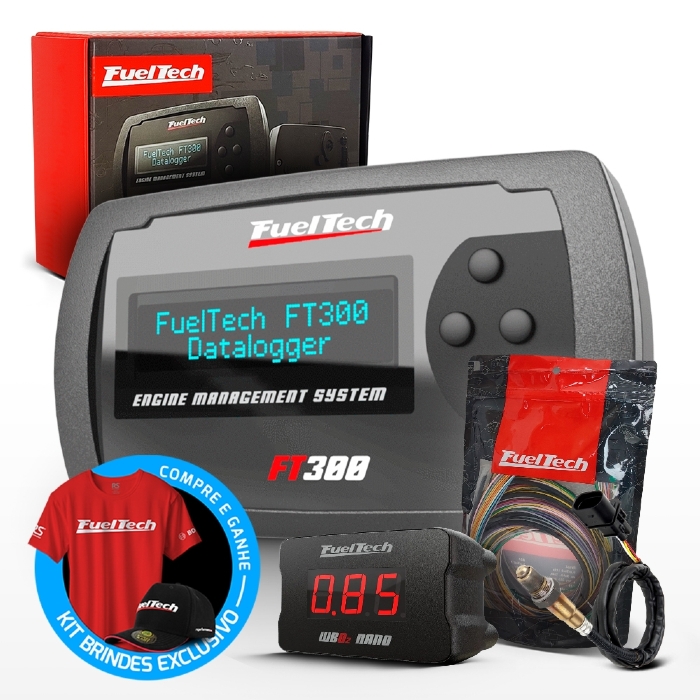 Módulo de Injeção Ft300 Com Chicote Motor Dianteiro + WideBand Nano + Sonda Bosch 4.2