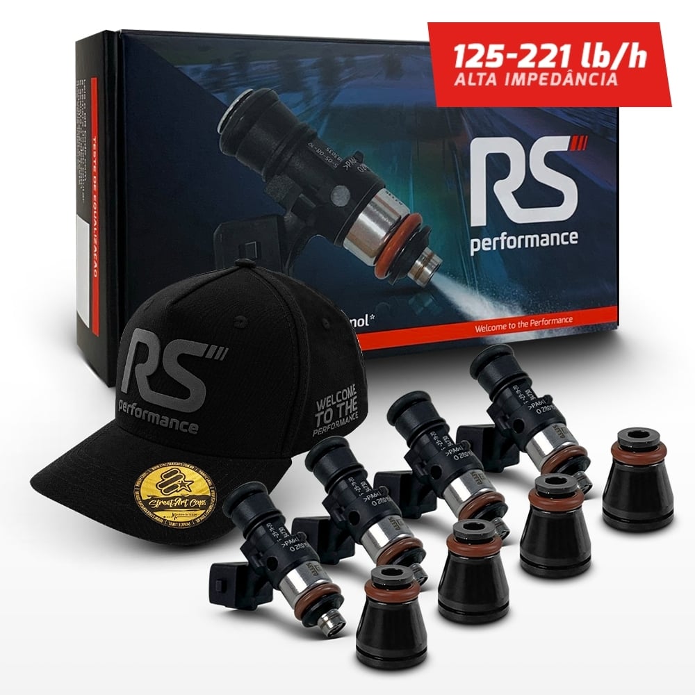 Kit 4 Bicos Injetores Bosch Alta Vazão 125 / 158 / 221 Lb/h