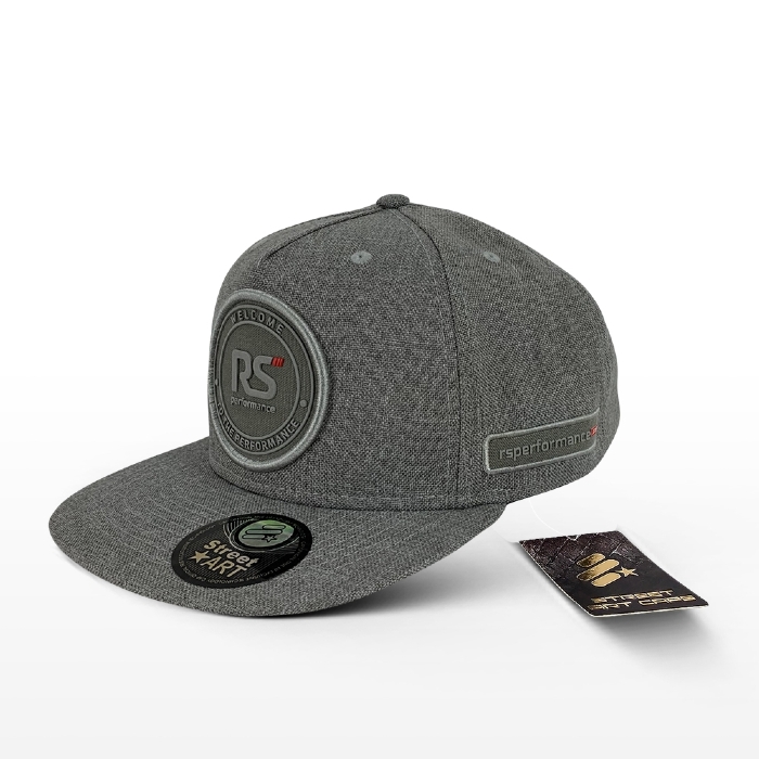 Boné Rs Performance Cinza Médio Trucker Aba Reta