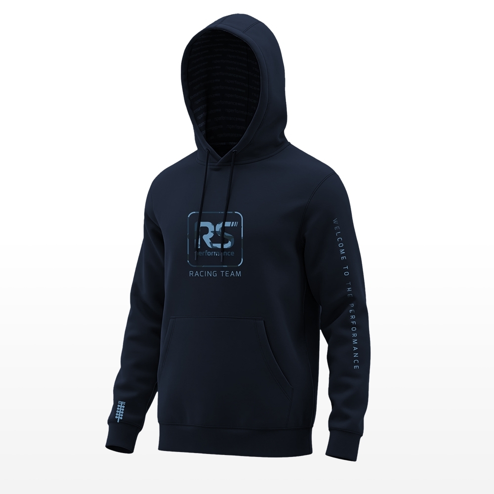 Moletom Capuz RS Performance Azul Marinho Especial Com Detalhes Militar