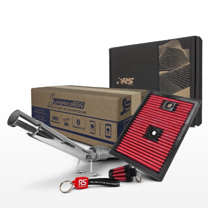 Kit Stage 2 RS Downpipe + Filtro Jetta/Golf/A3 TSI 1.4T 150