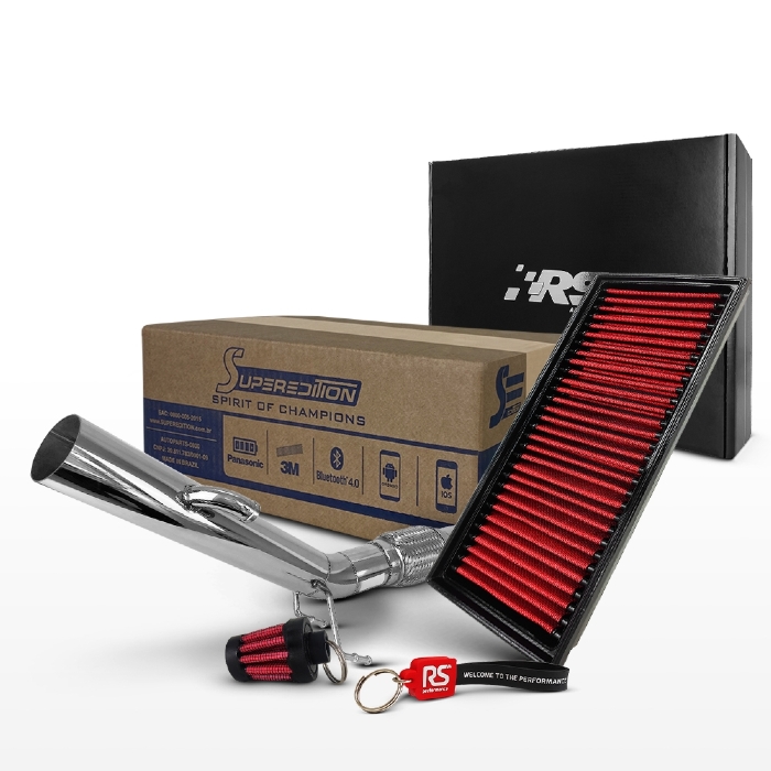 Kit Stage 2 RS Downpipe + Filtro Jetta/Fusca TSI 2.0T 211cv