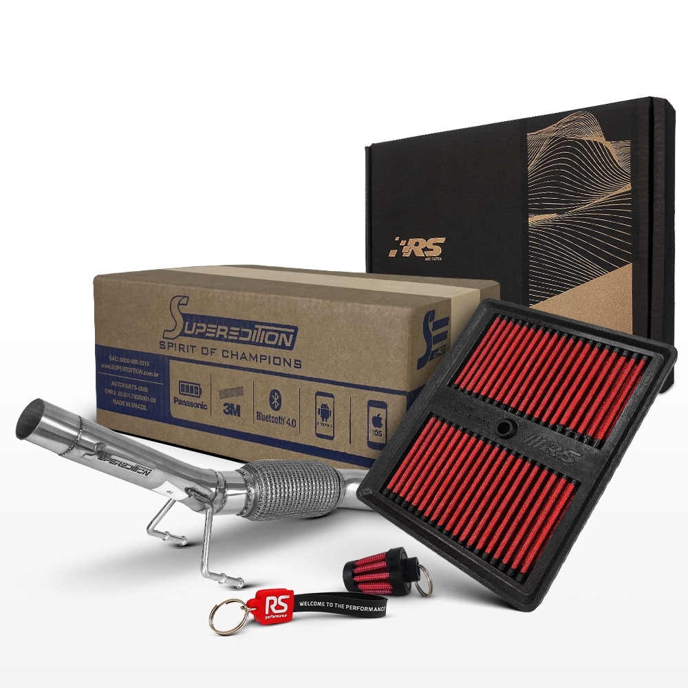 Kit Stage 2 RS Downpipe + Filtro Vw Up TSI 1.0T 105cv