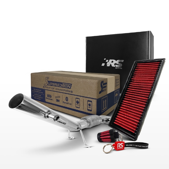 Kit Stage 2 RS Downpipe + Filtro Jetta Fusca A3 TSI 200cv