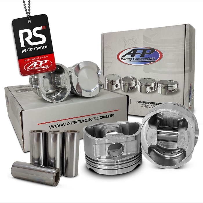 Kit 4 Pistão Renault Sandero RS 2.0T 16V Côncavo C/ Cavas