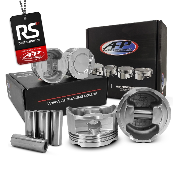 Kit 4 pistão GM 2.0/2.2 16V Turbo Côncavo C/ Cavas