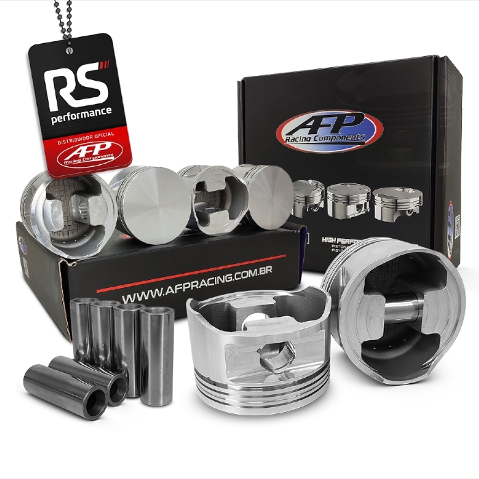 Kit 6 Pistão Forjado Opala 6CIL 6" Plano + Pinos + Anéis