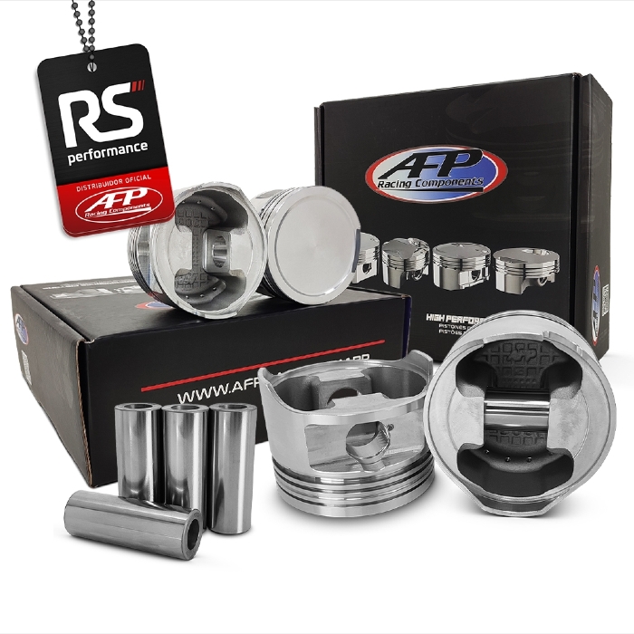 Kit 4 Pistão Forjado Côncavo VW/AUDI 1.8 20v + Pinos + Anéis