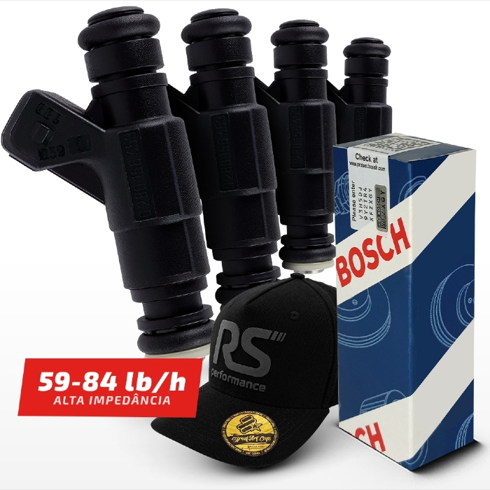 4 Bicos Injetor Bosch 65 Lbs/h 0280156453