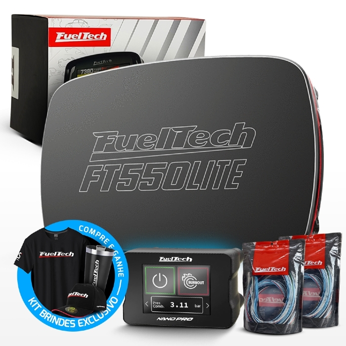Módulo de Injeção Ft550 Lite Com Chicote Motor Dianteiro 4.9 + WideBand Nano Pro (Sem Sonda)