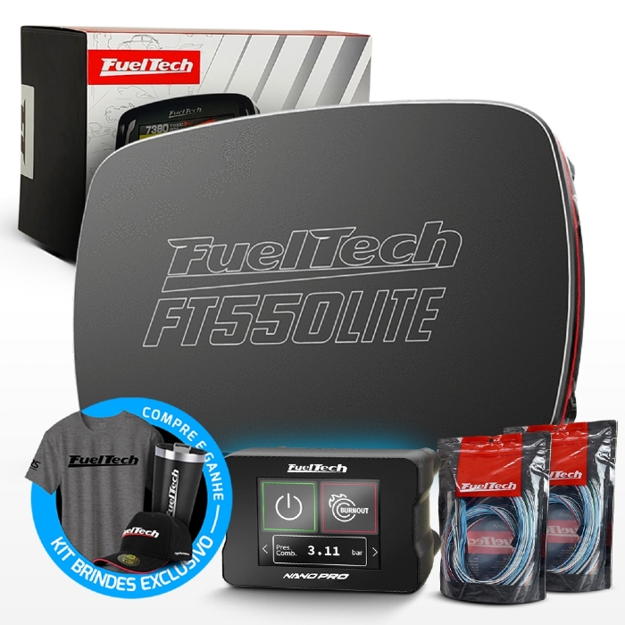 Módulo de Injeção Ft550 Lite Com Chicote Motor Dianteiro 4.2 + WideBand Nano Pro (Sem Sonda)
