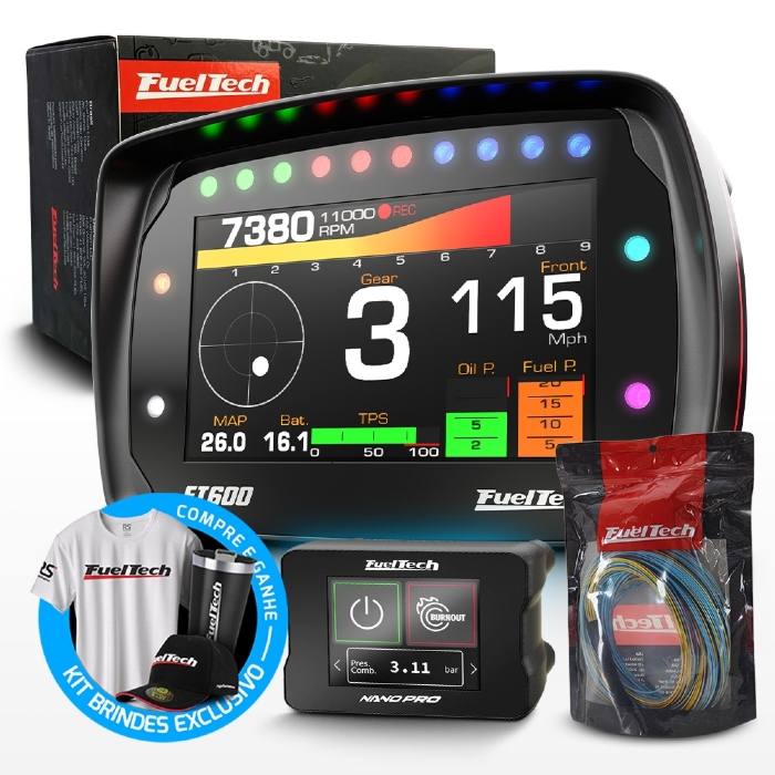 Módulo de Injeção Ft600 Com Chicote Motor Dianteiro + WideBand Nano Pro (Sem Sonda)