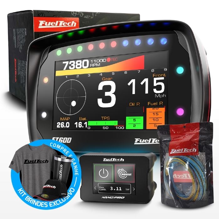 Módulo de Injeção Ft600 Com Chicote Motor Traseiro 4.2 + WideBand Nano Pro (Sem Sonda)