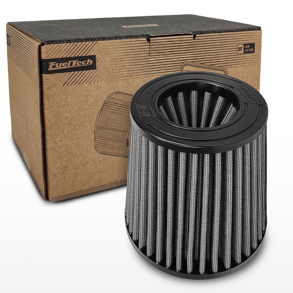 Filtro De Ar Conico Fueltech Street Duplo Fluxo 2,5Pol 140mm