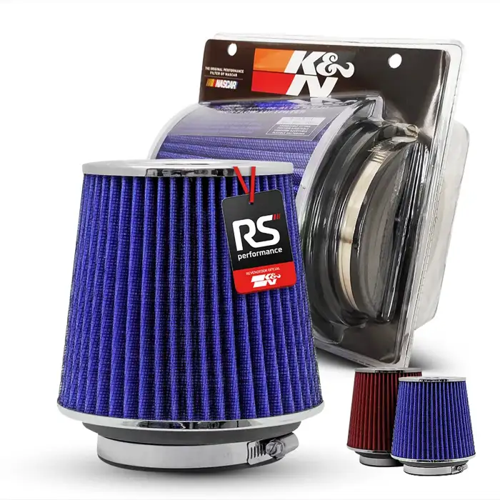 Filtro Ar Esportivo K&n Universal Duplo Fluxo 3 / 3,5/ 4 Pol