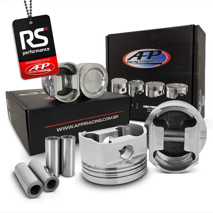 Kit 4 Pistão Forjado Côncavo Vw EA111 1.6T + Pinos + Anéis