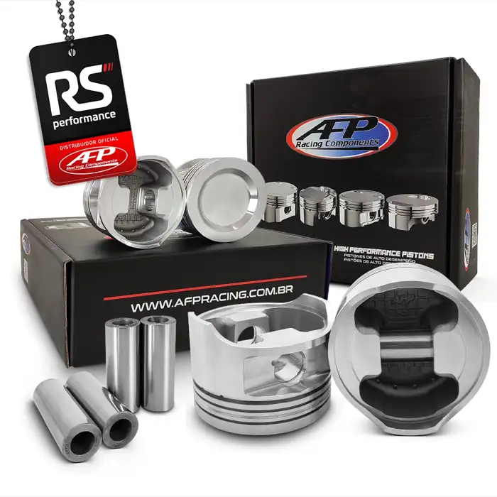 Kit 4 Pistão Forjado Ap 1.9T + Pinos + Anéis - Liquid Forged