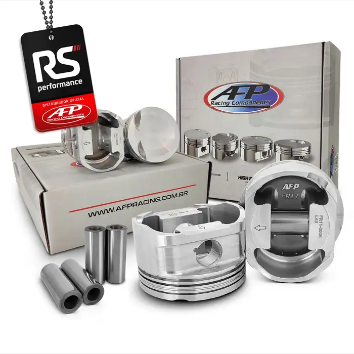 Kit 4 Pistão Forjado Côncavo c/ Cavas AE888 / EA113 2.0 TSI 16V + Pinos 20mm + Anéis
