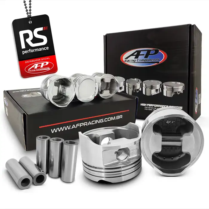 Kit 5 Pistão Forjado Côncavo Marea 2.0/2.4T + Pinos + Anéis