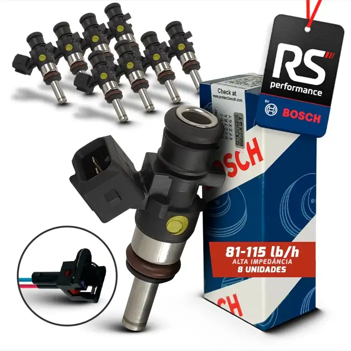 Kit De 8 Bicos Injetores 108 Lbs/h 280 158 040 + Conectores