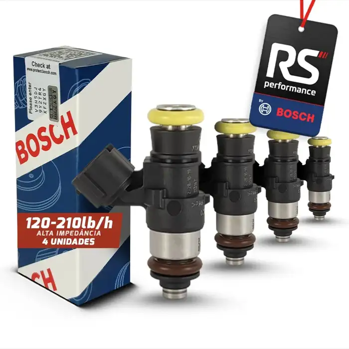 Kit 4 Bicos Injetores Bosch 210lb/h - 280158821000