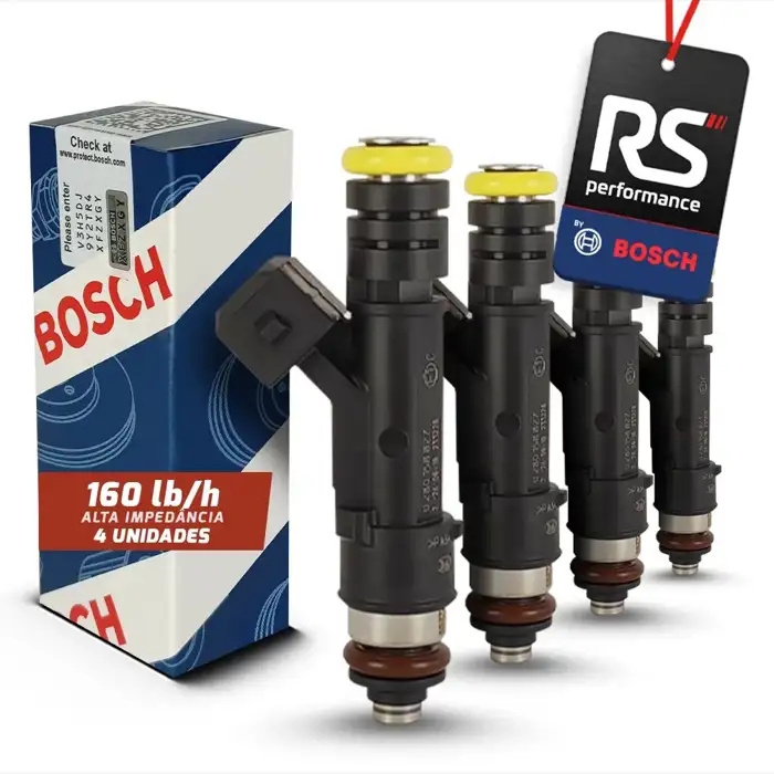 Kit 4 Bicos Injetores Bosch 160lb/h 280 158 827 002