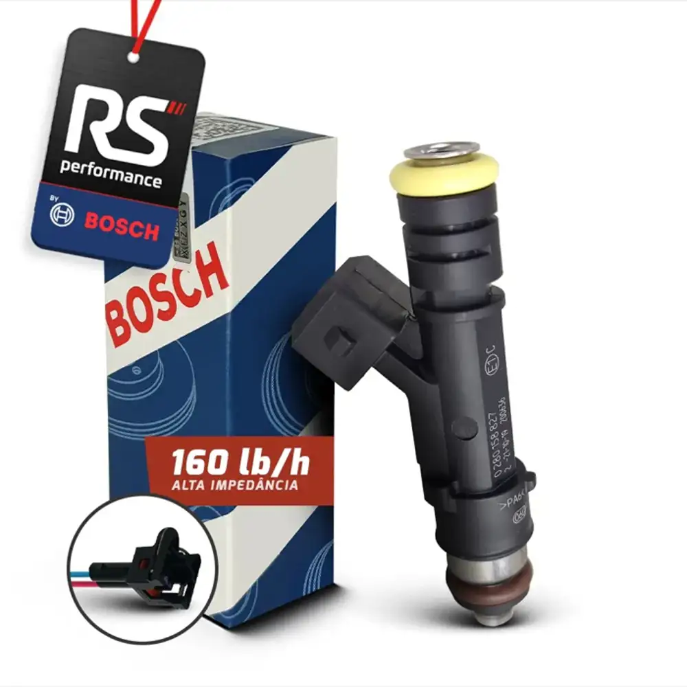 Bico Injetor Bosch 160lb/h Com Conectores + Brindes