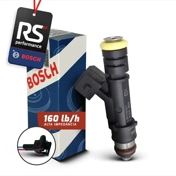 Bico Injetor Bosch 160lb/h Com Conectores + Brindes