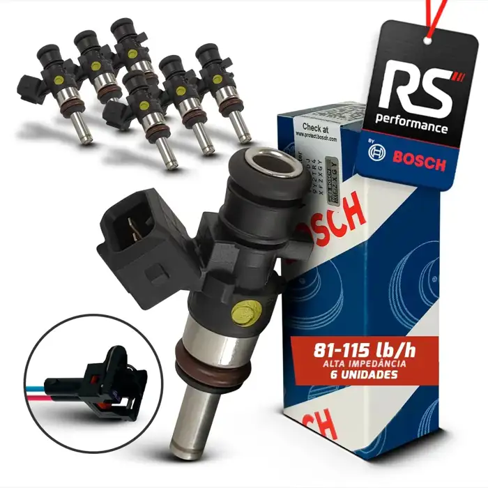 Kit De 6 Bicos Injetores 108 Lbs/h 280 158 040 + Conectores