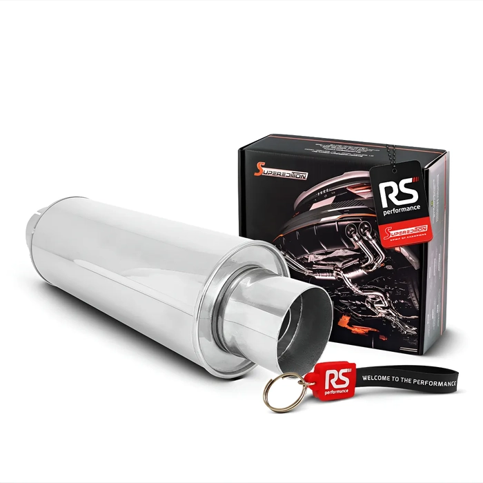 Abafador Esportivo Em Inox De 2,5 X 4 Polegadas - Ponta Reta