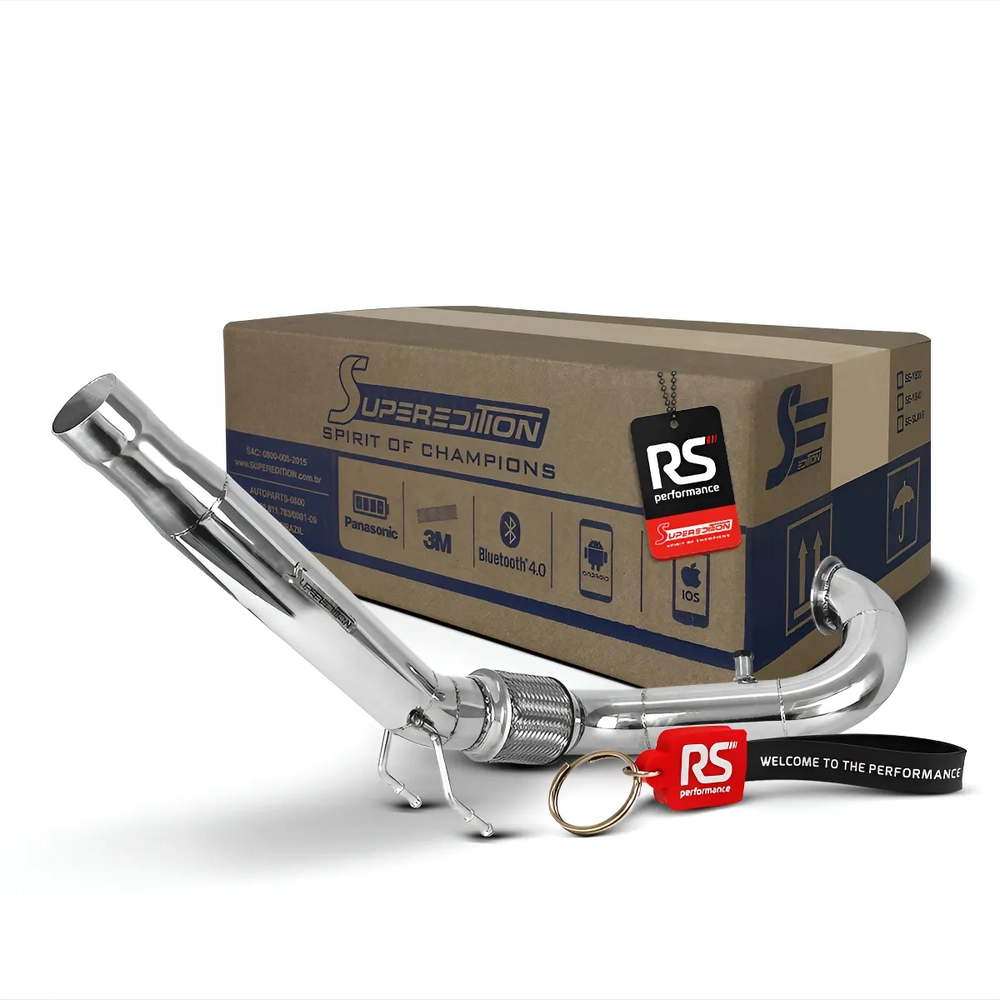 Downpipe em Inox 304 para Motor TSI 2.0T 220cv PÇ UNICA