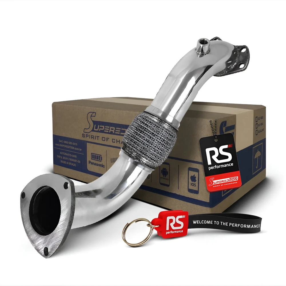 Downpipe em Inox 304 para Motor GM S10 2.8T 200cv