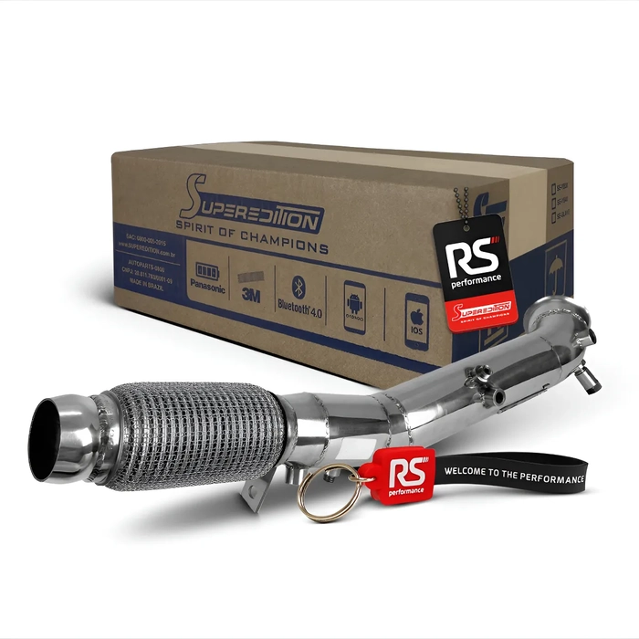 Downpipe em Inox 304 para Motor VW Amarok 2.0T 180cv