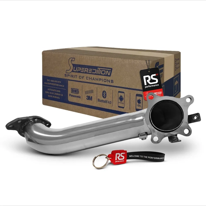 Downpipe Em Inox 304 Honda Civic 1.5T 173cv 2017 Em Diante