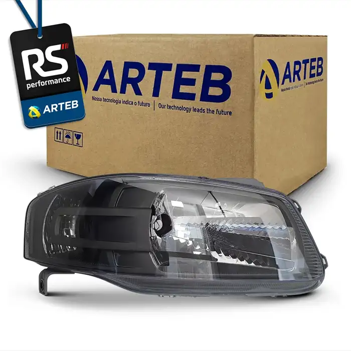 Farol Masc. Negra Gol Parati Saveiro G4 2006-14 Dir Ou Esq