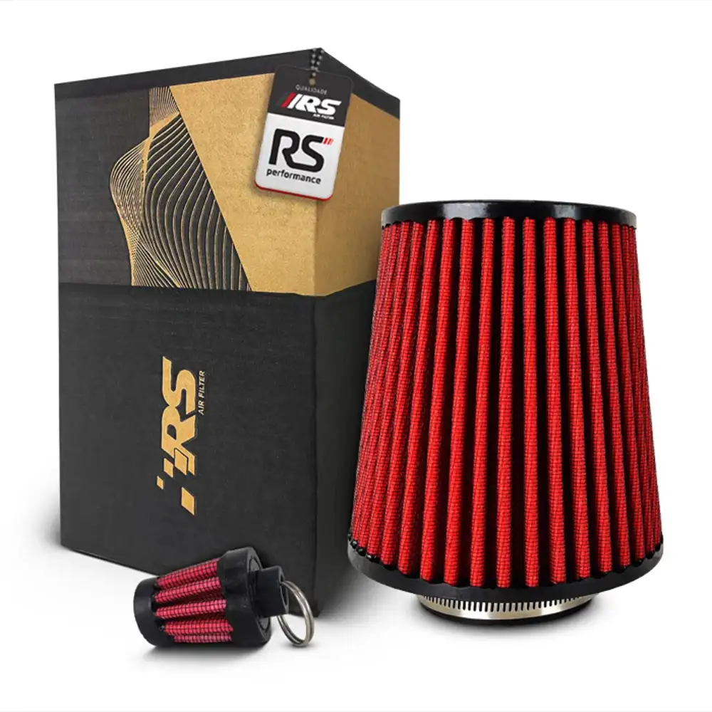 Filtro De Ar Esportivo Duplo Fluxo Rsd70150 Vermelho
