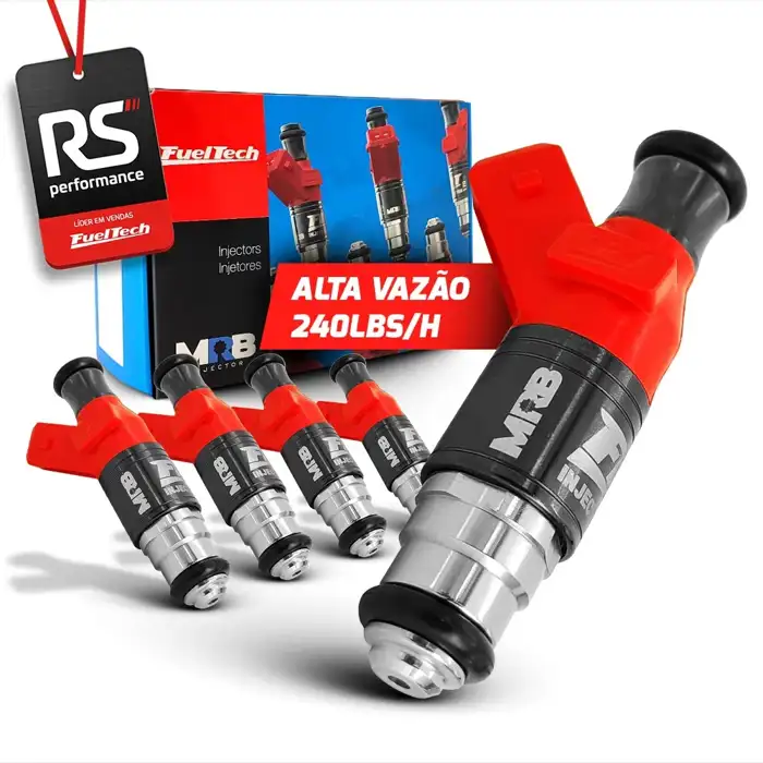 Kit 5 Bicos Injetores Alta Impedância Ft Injector - 230lbs/h