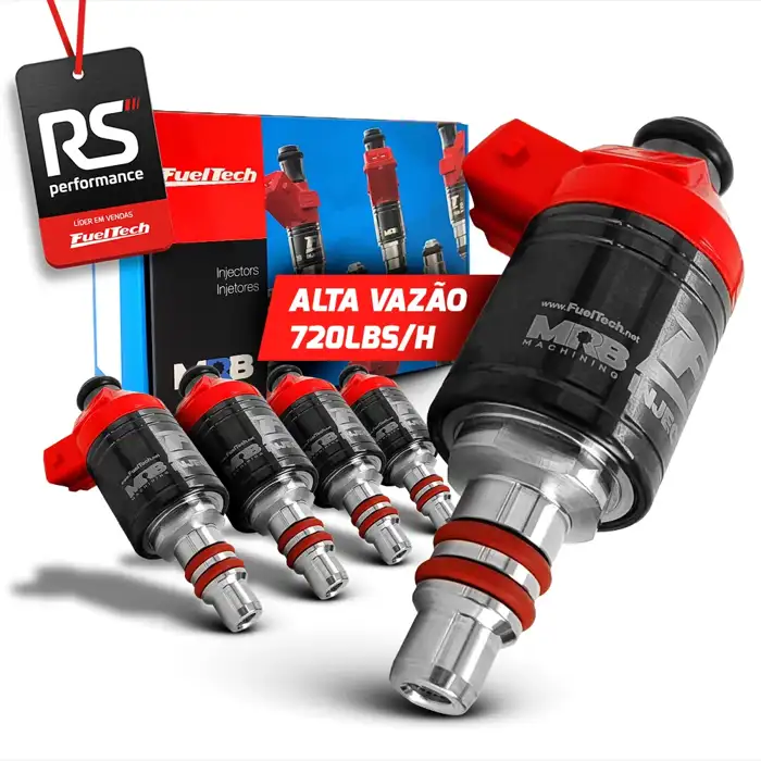 Kit 5 Bicos Injetores Baixa Impedância Ft Injector 720lbs/h