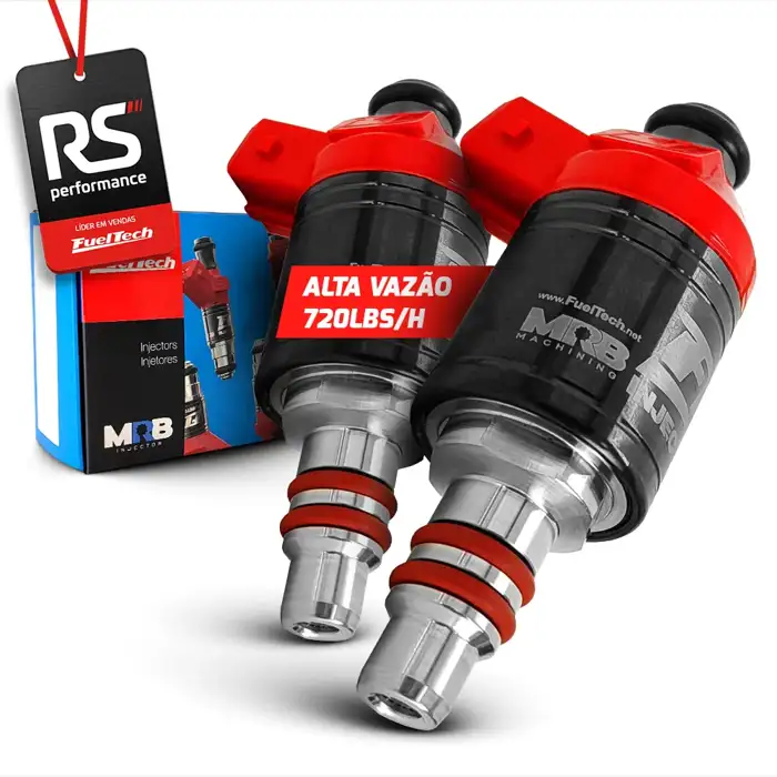 Kit 2 Bicos Injetores Baixa Impedância Ft Injector 720lbs/h