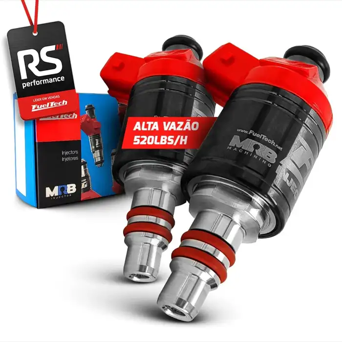 Kit 2 Bicos Injetores Baixa Impedância Ft Injector 520lbs/h